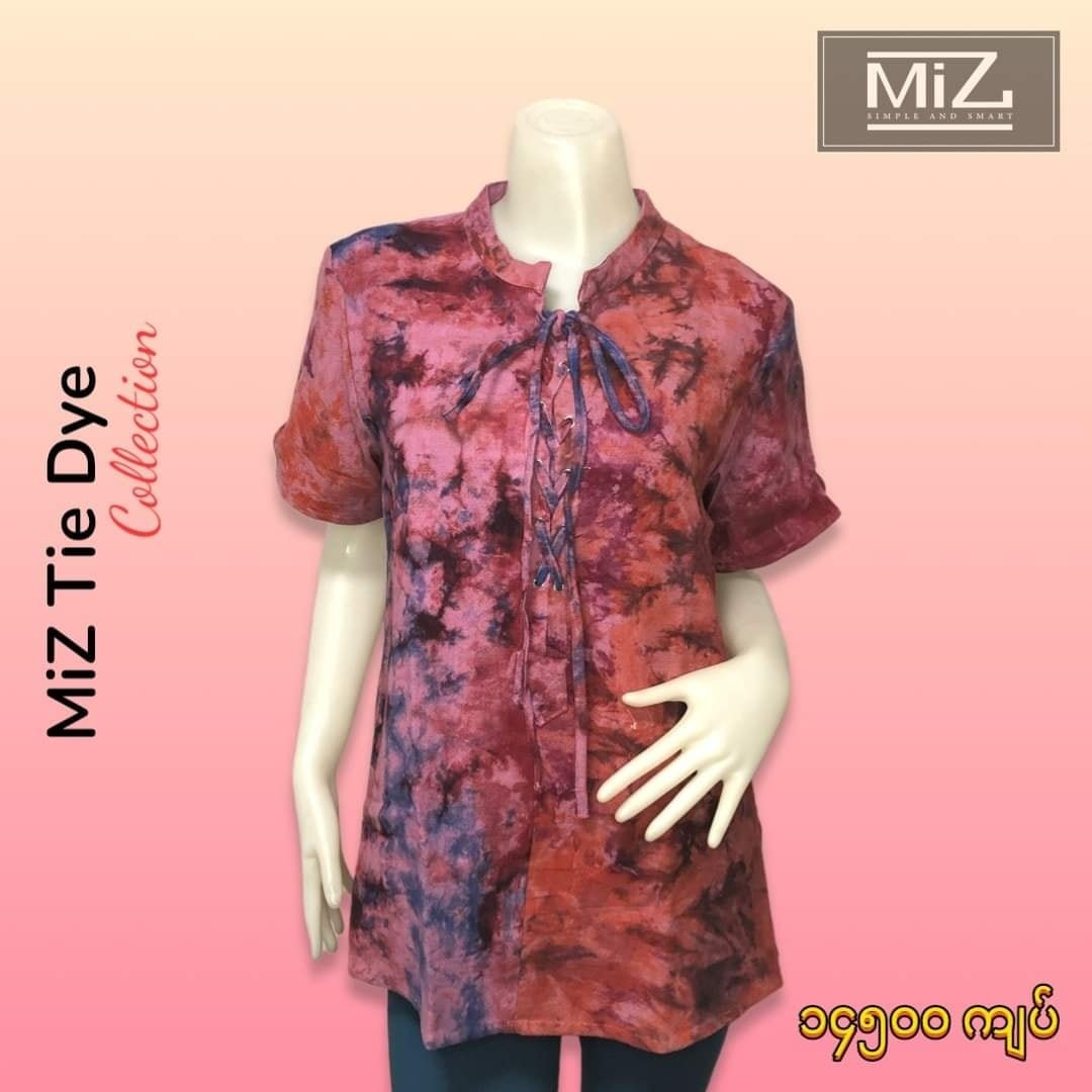 အင်းလေးချည်သား 100% Cotton ရေစို Tie Dye